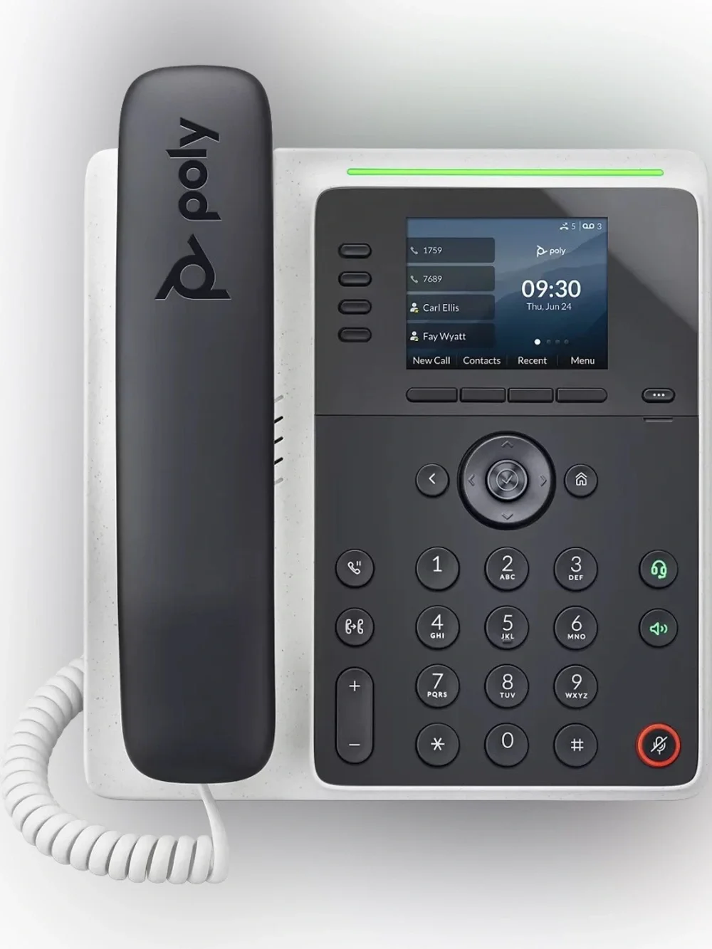 HP - Poly Edge E100 IP Phone - Corded - 3 Multiple Conferencing - Desktop phone